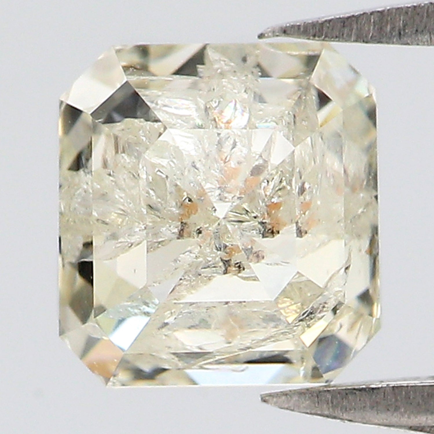 1.31 CT Natural Loose Square Shape Diamond White - J Color Square Diamond 5.90 MM Natural Loose White Diamond Square Rose Cut Diamond QL2574