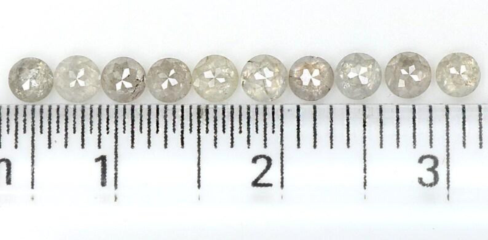 1.12 CT Natural Loose Round Shape Diamond Salt And Pepper Round Cut Diamond 2.70 MM Natural Diamond Grey Color Round Rose Cut Diamond NQ1655