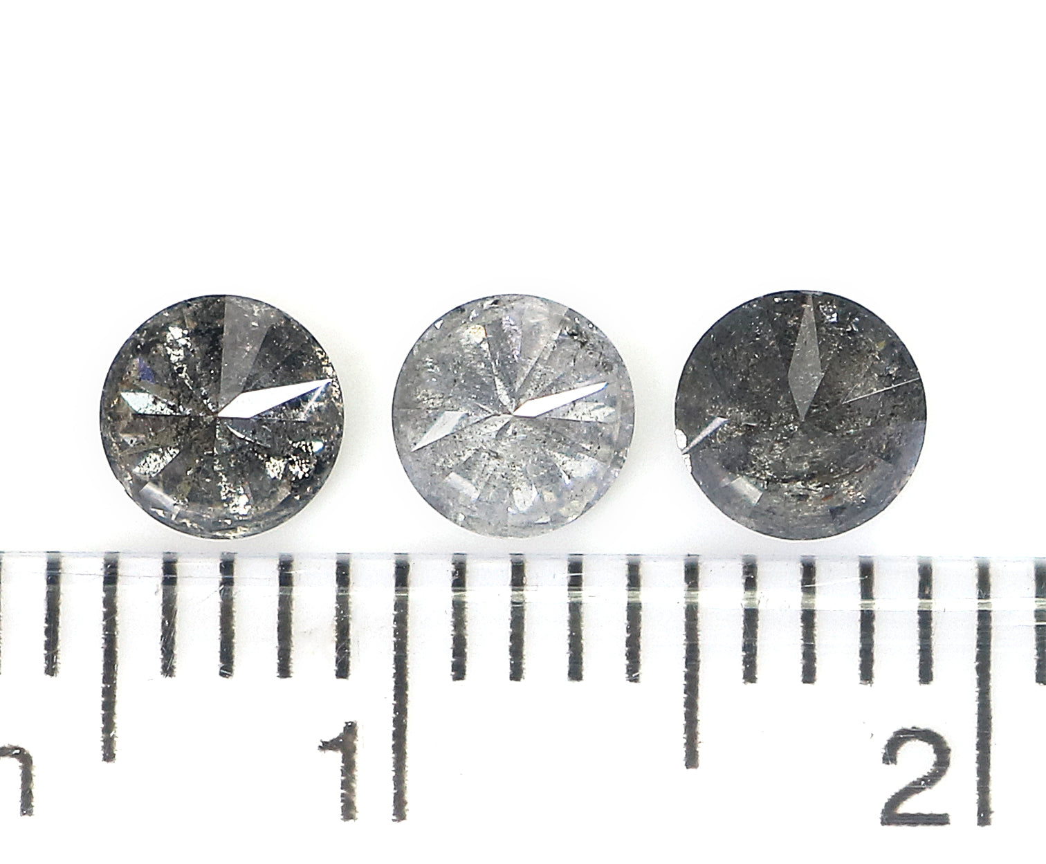 0.97 Ct Natural Loose Round Shape Diamond Salt And Pepper Round Diamond 4.20 MM Natural Loose Diamond Round Brilliant Cut Diamond LQ1374