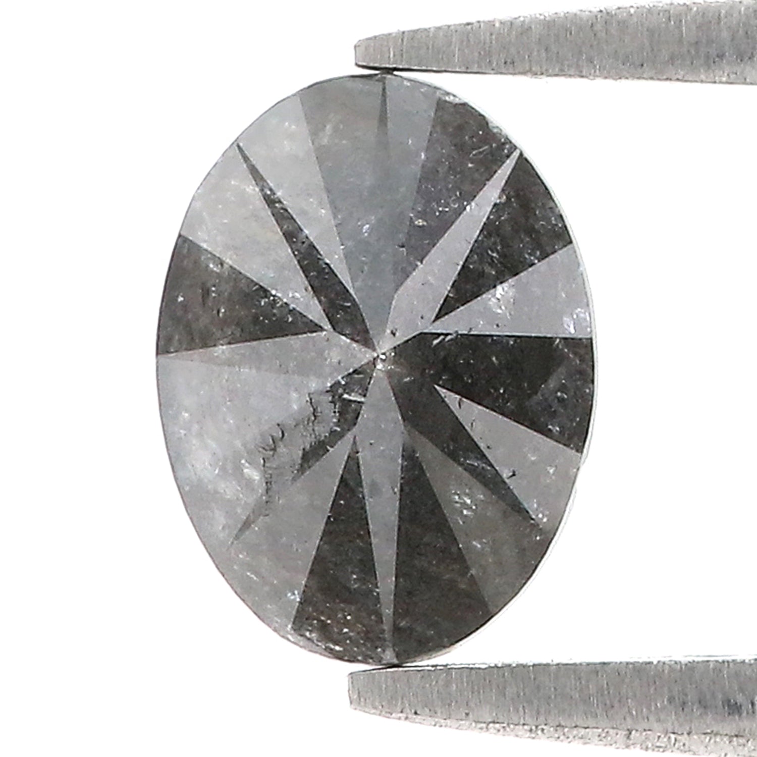1.46 Ct Natural Loose Oval Shape Diamond Salt And Pepper Oval Diamond 8.30 MM Natural Black Grey Diamond Oval Brilliant Cut Diamond LQ1129