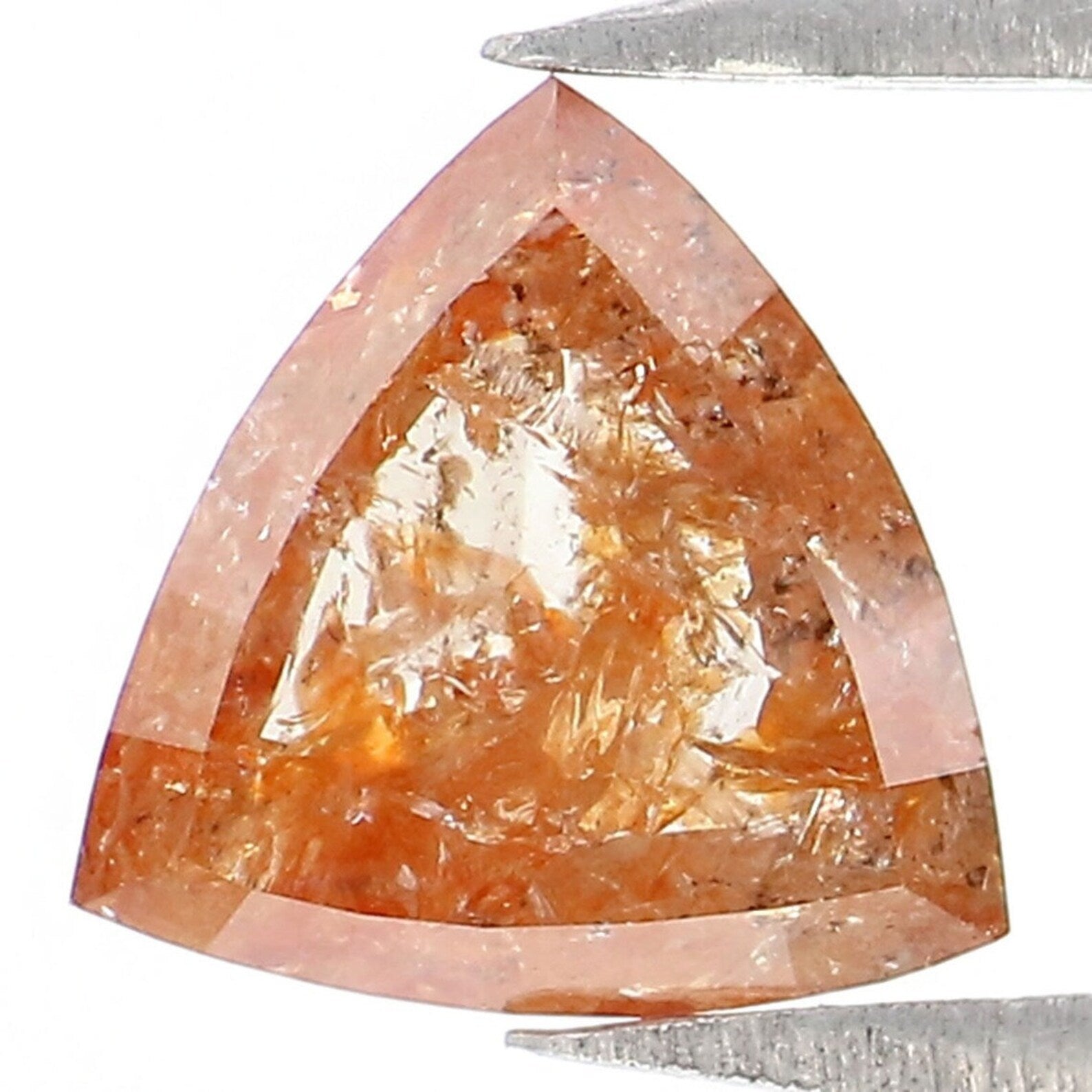 0.97 CT Natural Loose Triangle Shape Diamond Brown Color Triangle Cut Diamond 6.45 MM Natural Loose Triangle Shape Rose Cut Diamond NQ583