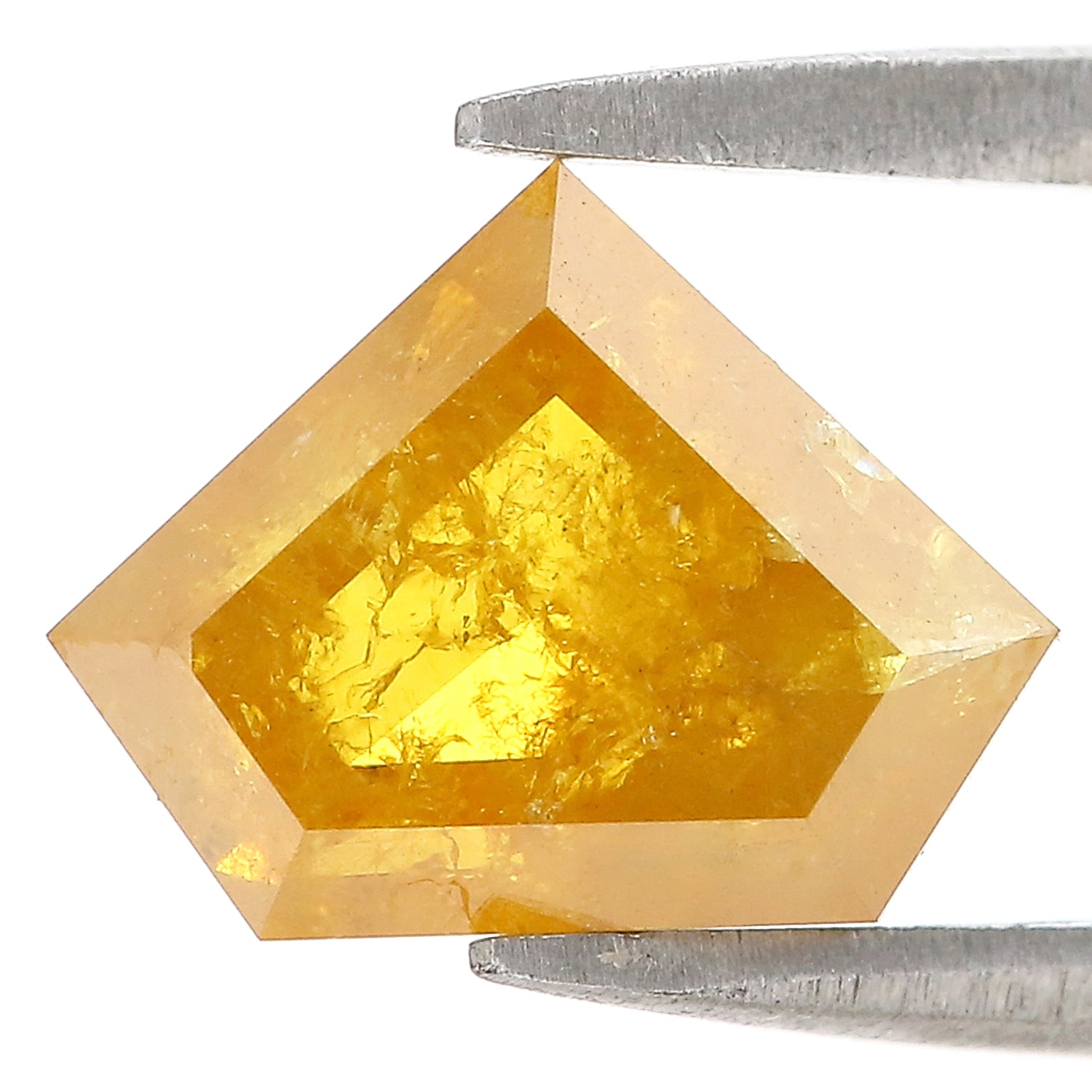 3.24 CT Natural Loose Shield Shape Diamond Yellow Color Shield Shape Diamond 8.40 MM Natural Loose Diamond Shield Rose Cut Diamond QL9780