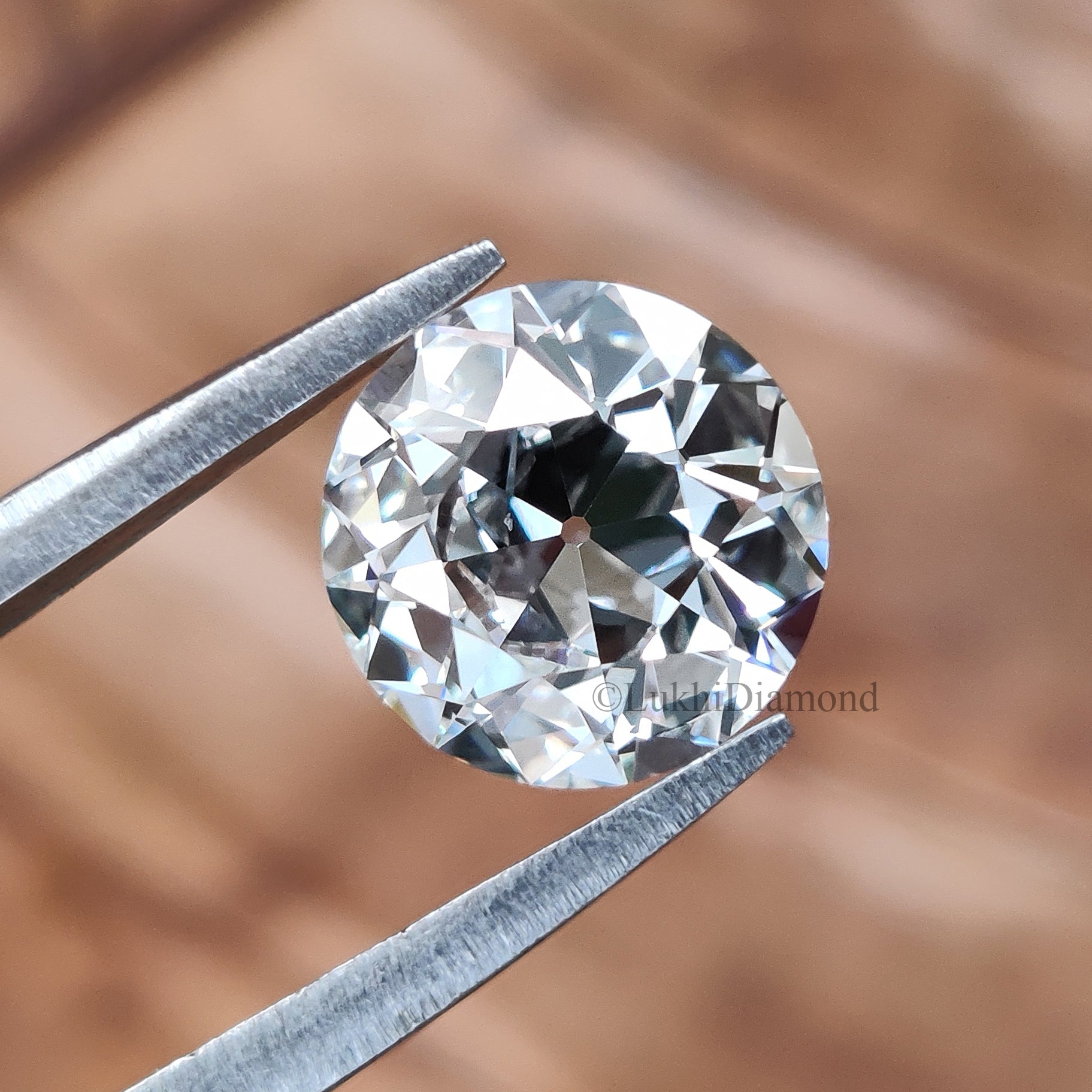 Lab Grown Round Cut Diamond Old European Old Mine Cut Loose Diamond White Colorless CVD Stone Engagement Ring Antique Style Diamond Q205