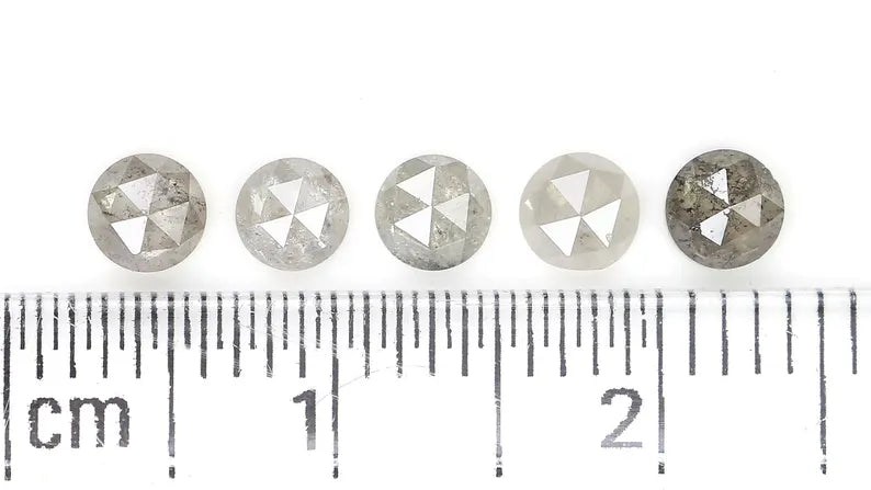 1.03 CT Natural Loose Round Rose Cut Diamond Grey Color Round Diamond 3.50 MM Natural Loose Grey Color Round Rose Cut Shape Diamond NQ7885