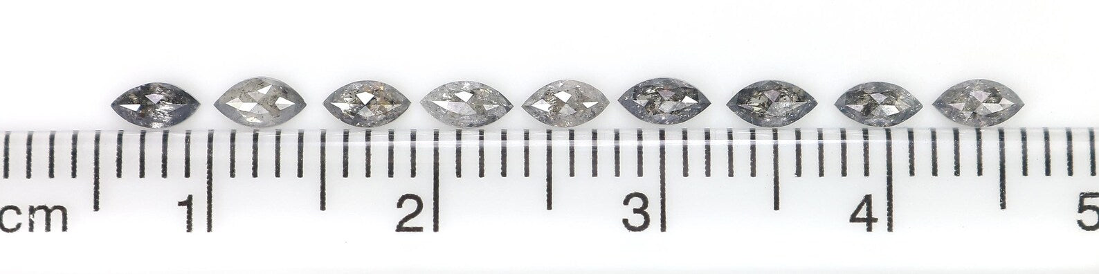 0.80 CT Natural Loose Marquise Shape Diamond Salt And Pepper Marquise Diamond 3.90 MM Black Grey Color Marquise Rose Cut Diamond NQ1599
