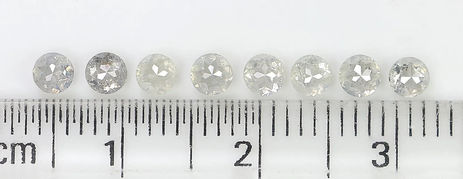 1.27 CT Natural Loose Round Shape Diamond Grey Color Round Diamond 3.10 MM Natural Loose Diamond Grey Color Round Rose Cut Diamond NQ2570