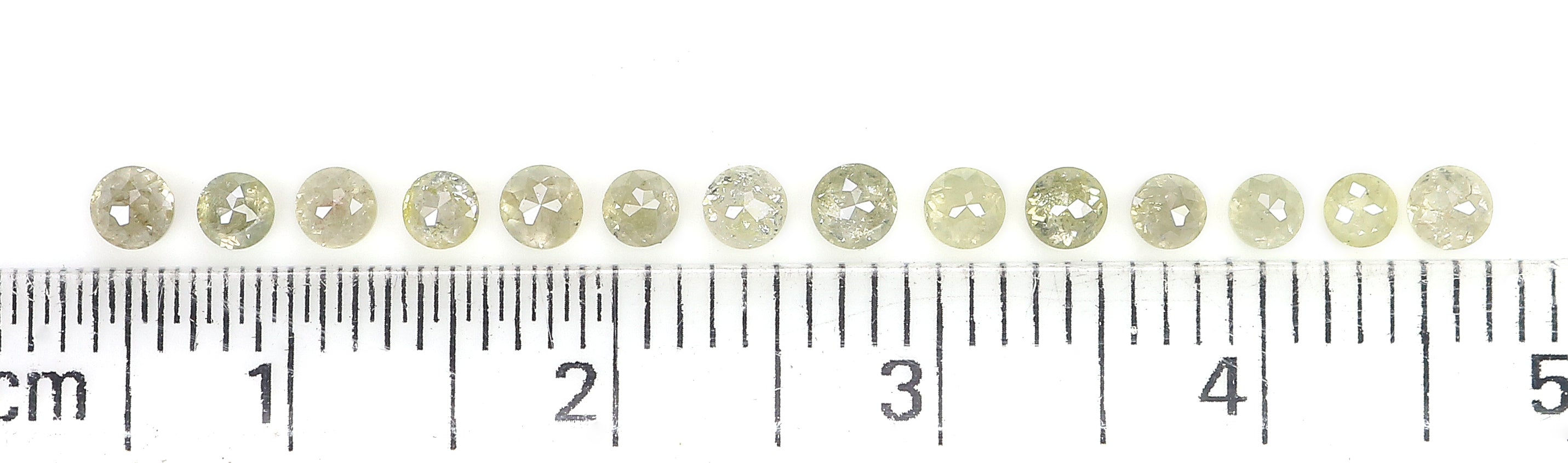 1.22 CT Natural Loose Round Rose Cut Diamond Grey Color Round Shape Diamond 2.30 MM Natural Loose Yellow Color Round Rose Cut Diamond LQ9220
