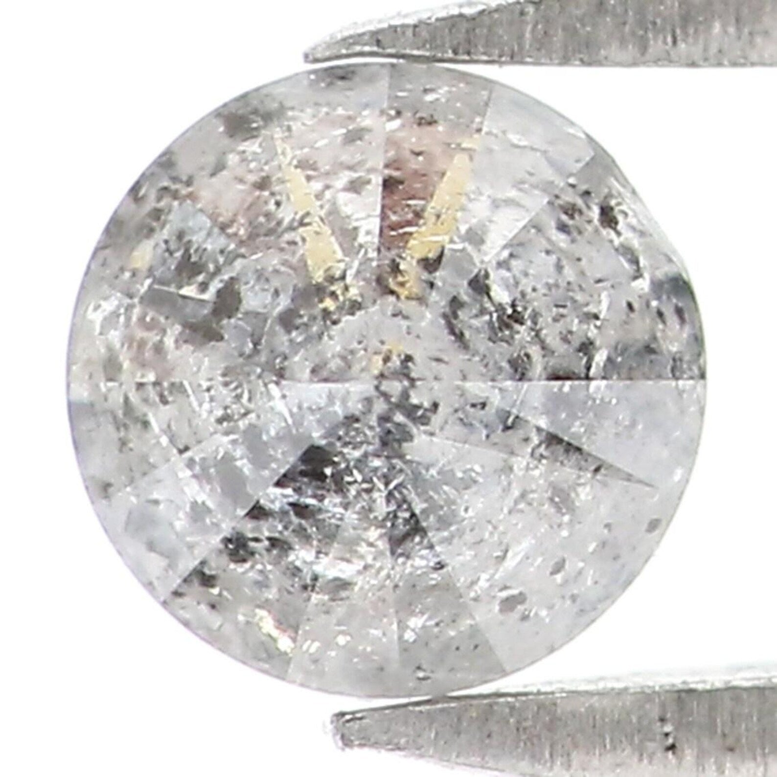 0.27 CT Natural Loose Round Shape Diamond Salt And Pepper Round Diamond 4.20 MM Natural Black Grey Color Round Brilliant Cut Diamond NQ2334
