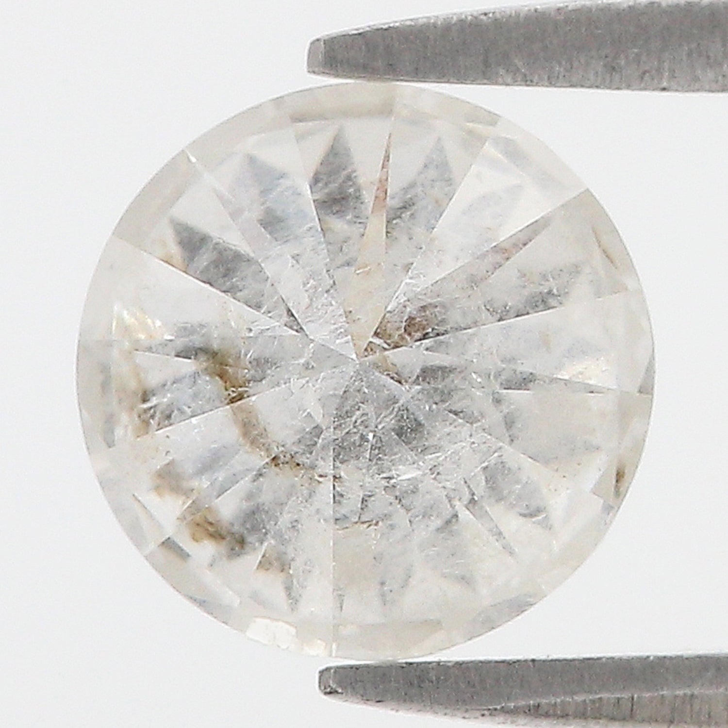 2.23 CT Natural Loose Round Shape Diamond Salt And Pepper Round Cut Diamond 8.05 MM Natural Grey Color Round Brilliant Cut Diamond L3458