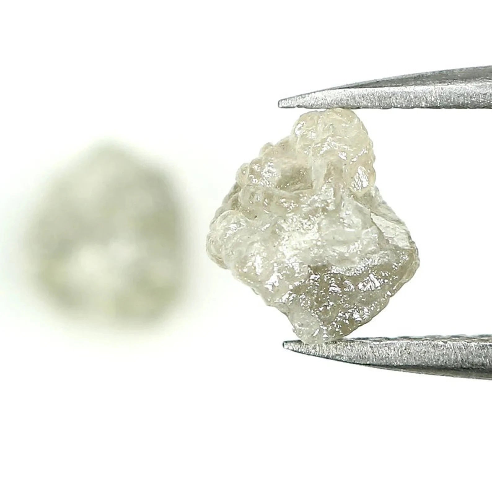 2.82 CT Natural Loose Rough Diamond Grey Color Rough Diamond 6.95 MM Natural Diamond Grey Color Irregular Cut Rough Shape Diamond NQ1452