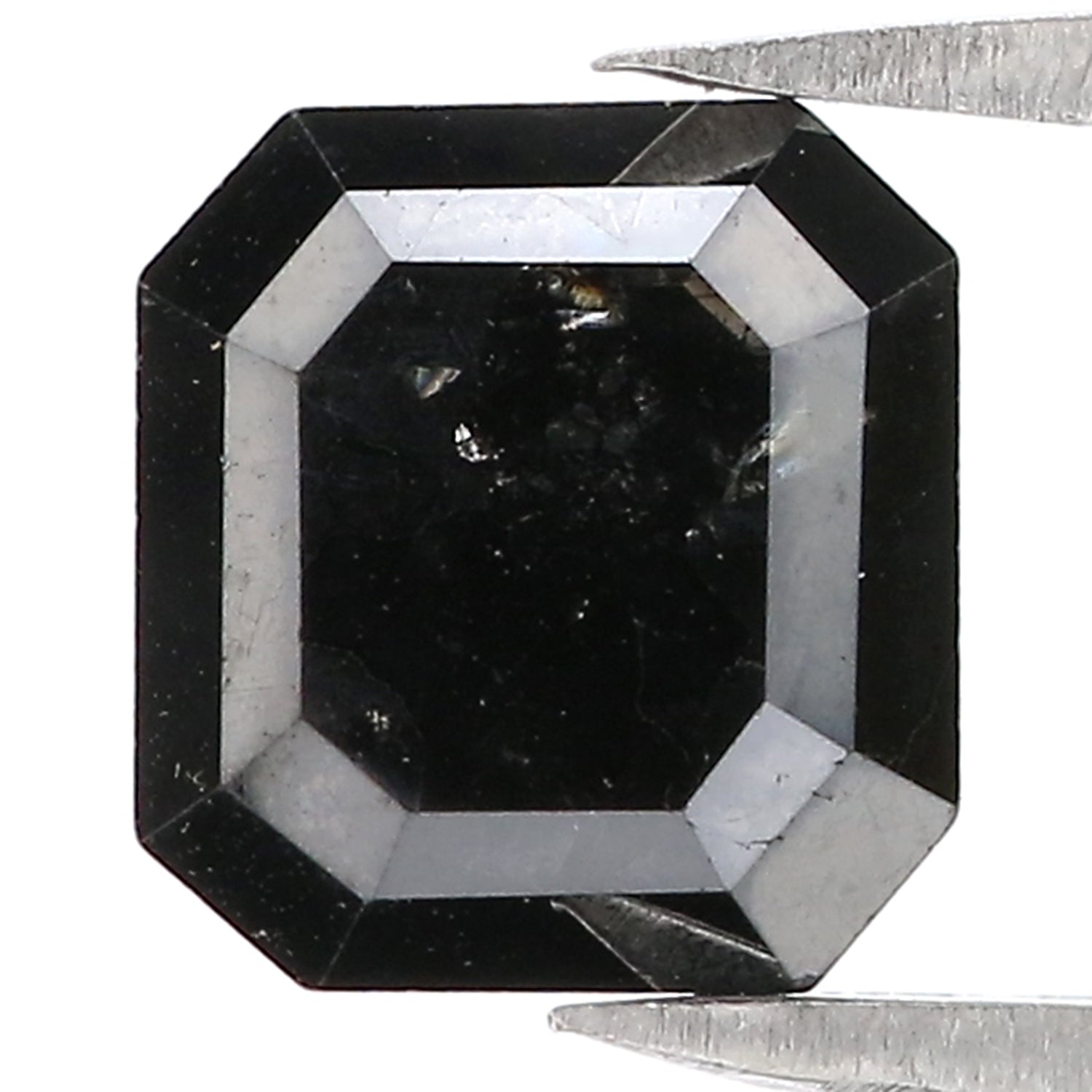 2.20 CT Natural Loose Emerald Shape Diamond Black Color Emerald Cut Diamond 7.95 MM Natural Loose Diamond Emerald Rose Cut Diamond QL3083