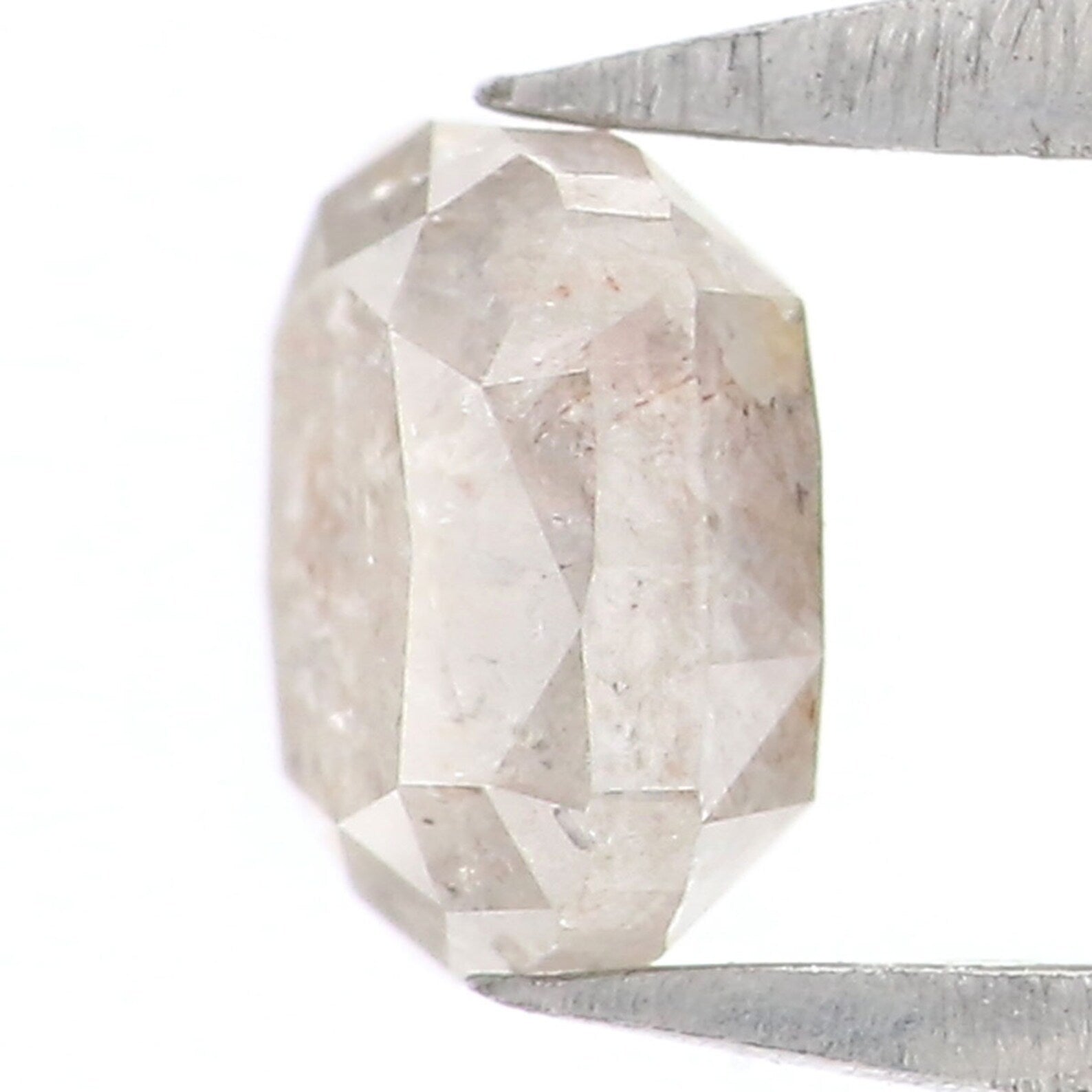 0.55 CT Natural Loose Cushion Shape Diamond Gray Color Cushion Diamond 4.70 MM Natural Loose Diamond Cushion Shape Rose Cut Diamond N8051