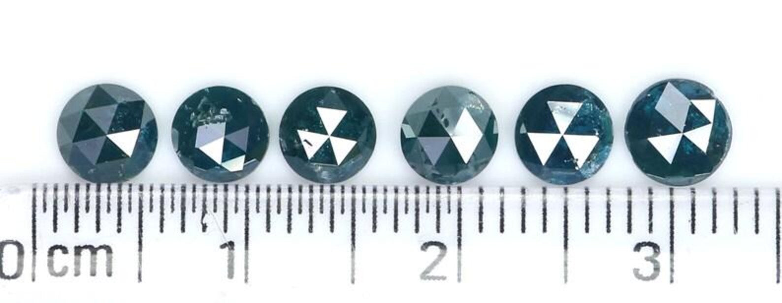 2.25 CT Natural Loose Round Shape Diamond Blue Color Round Diamond 4.60 MM Natural Loose Diamond Blue Color Round Rose Cut Diamond NQ2057