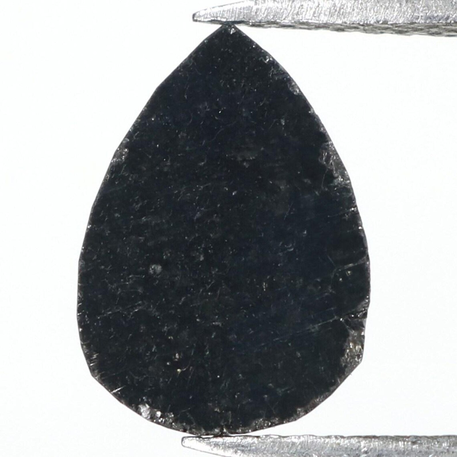 2.21 CT Natural Loose Pear Shape Diamond Black Color Pear Diamond 10.15 MM Natural Loose Black Color Pear Diamond Rose Cut Diamond NQ1705