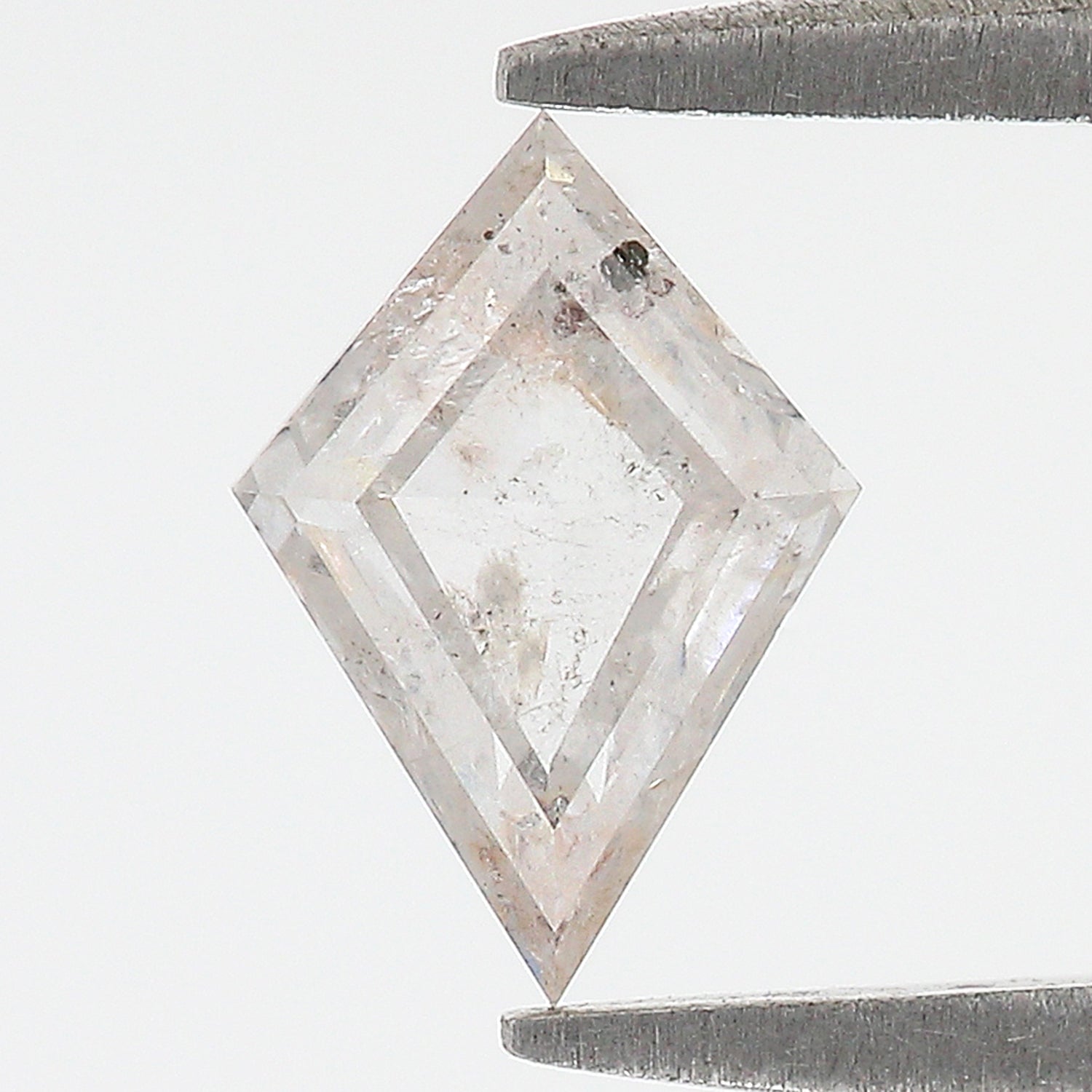 0.82 CT Natural Loose Kite Shape Diamond Salt And Pepper Kite Shape Diamond 8.55 MM Natural Loose Grey Color Kite Rose Cut Diamond L3485