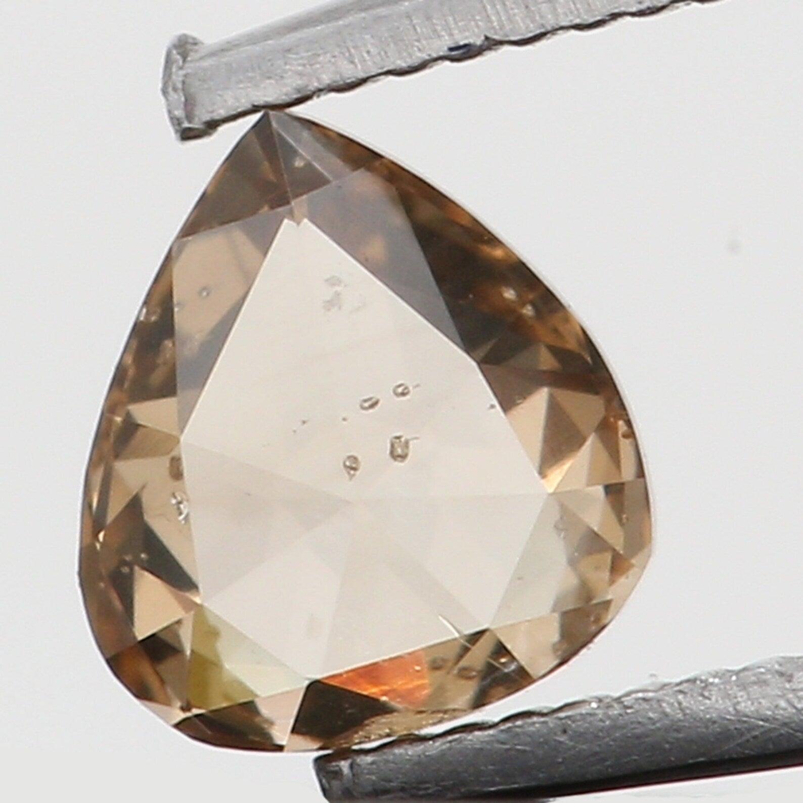 0.15 Ct Natural Loose Pear Cut Diamond Brown Color Pear Shape Diamond 3.55 MM Natural Loose Diamond Pear Shape Rose Cut Diamond N8010