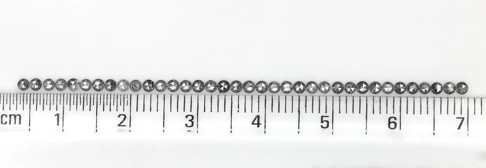 1.06 CT Natural Loose Round Rose Cut Diamond Salt And Pepper Round Diamond 1.80 MM Natural Black Grey Color Round Rose Cut Diamond NQ1559