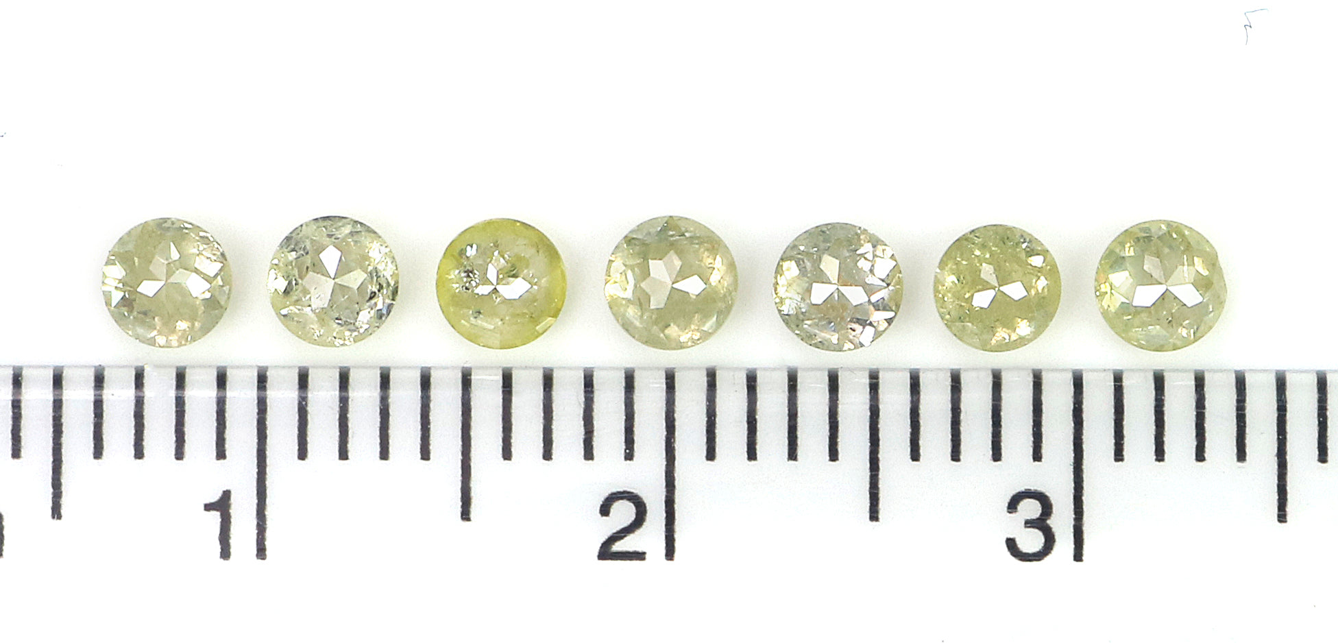 1.28 CT Natural Loose Round Rose Cut Diamond Yellow Color Round Shape Diamond 3.30 MM Natural Loose Grey Color Round Rose Cut Diamond L5985