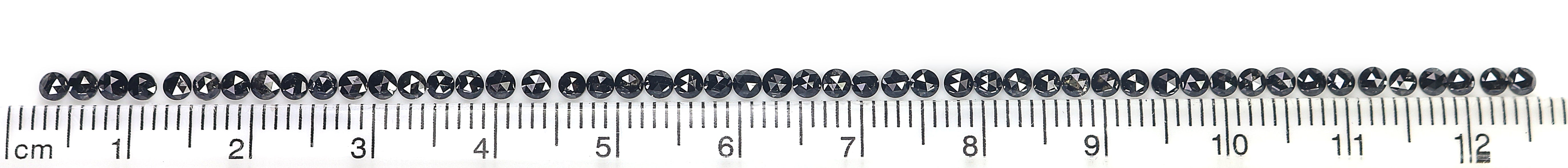 2.80 CT Natural Loose Round Rose Cut Diamond Black Color Round Shape Diamond 2.30 MM Natural Loose Black Color Round Rose Cut Diamond LQ1804