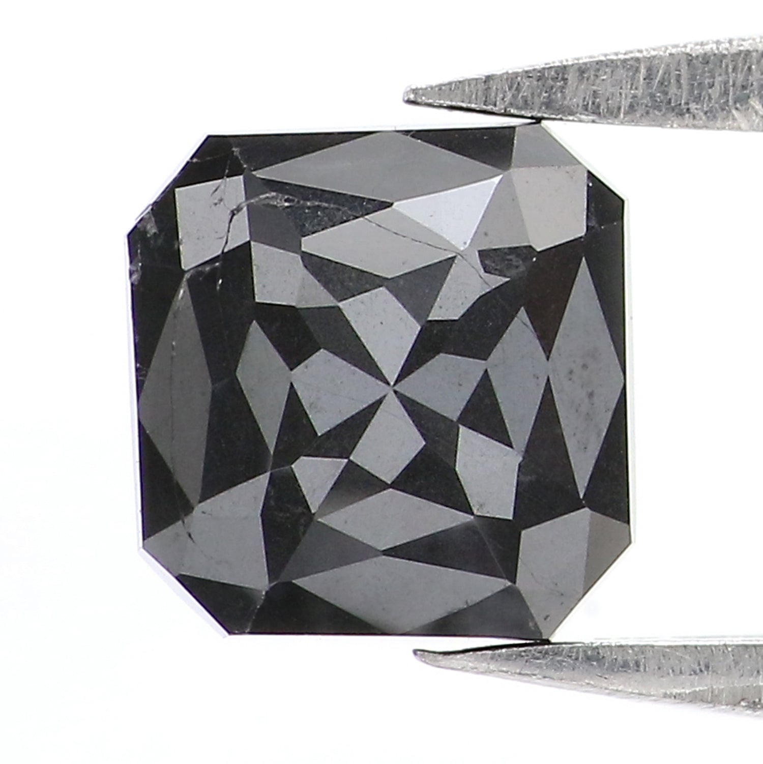 Natural Loose Radiant Diamond, Black Color Diamond, Natural Loose Diamond, Radiant Rose Cut Diamond, 1.38 CT Radiant Shape Diamond KDL2987