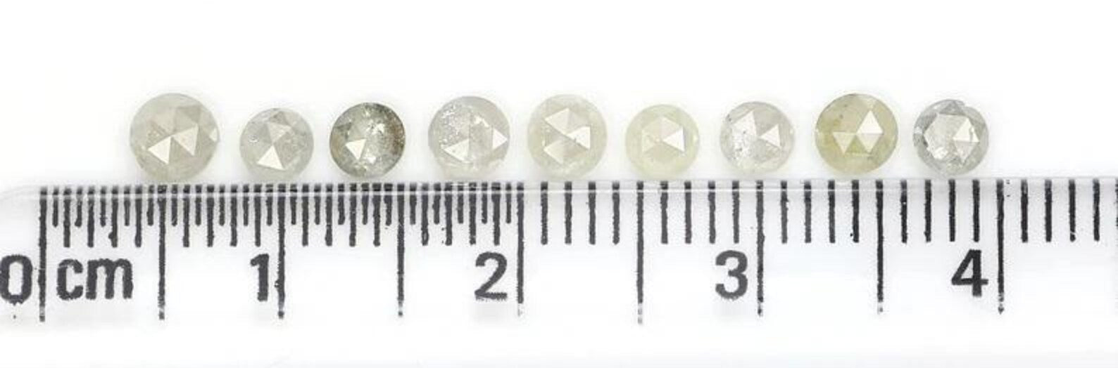 1.32 CT Natural Loose Round Shape Diamond Grey Color Round Diamond 3.10 MM Natural Loose Diamond Grey Color Round Rose Cut Diamond NQ2456