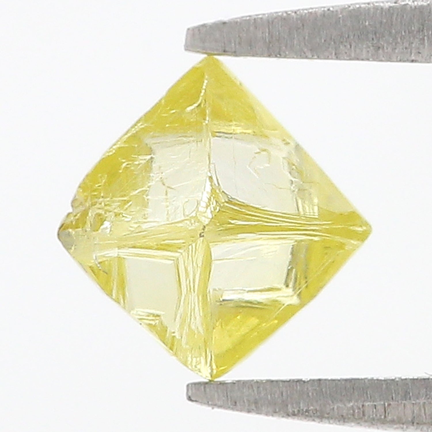 1.30 CT Natural Loose Rough Shape Diamond Yellow Color Rough Cut Diamond 6.95 MM Natural Yellow Diamond Rough Irregular Cut Diamond L3563