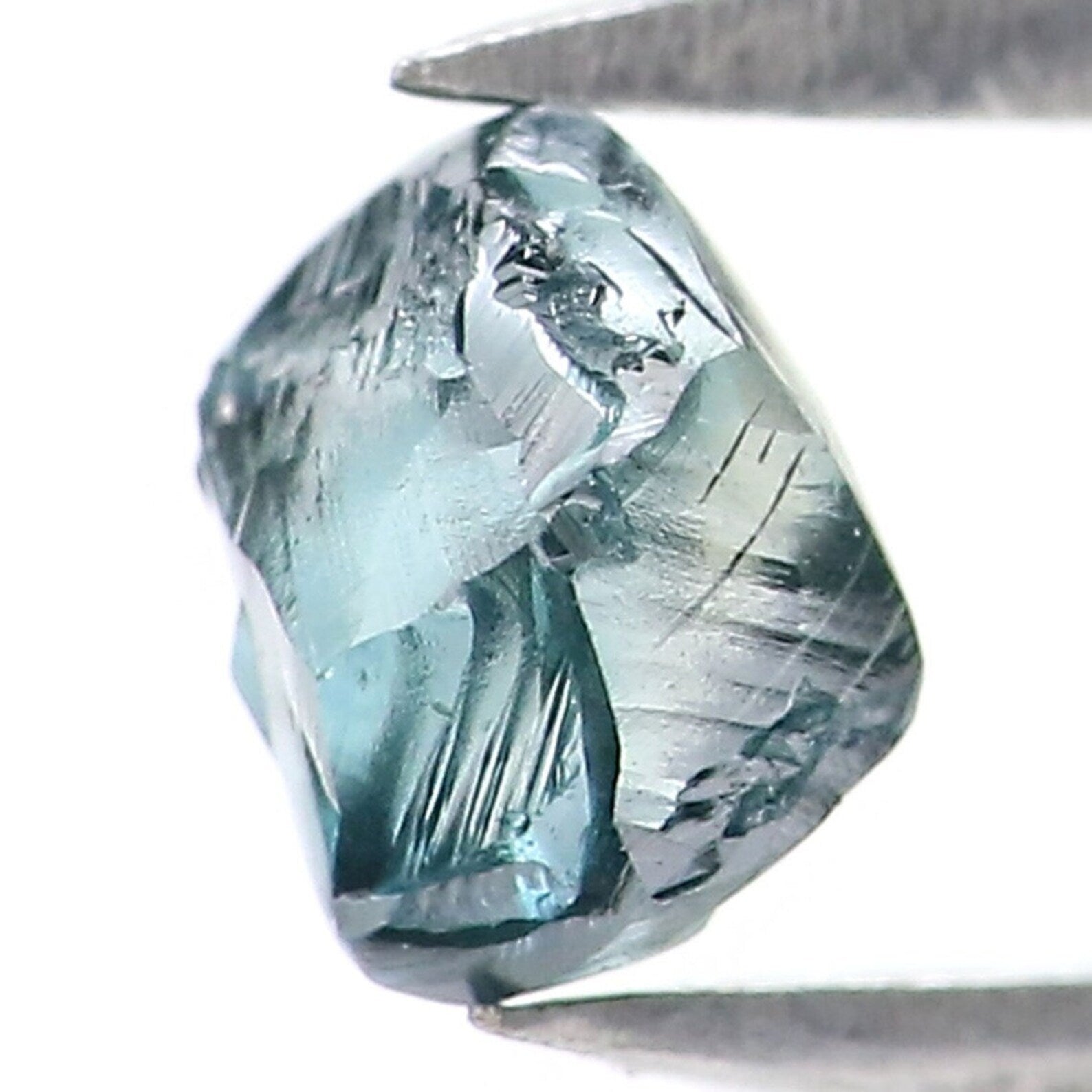 0.71 CT Natural Loose Rough Shape Diamond Blue Color Rough Cut Diamond 4.95 MM Natural Loose Diamond Blue Rough Irregular Cut Diamond NQ2022