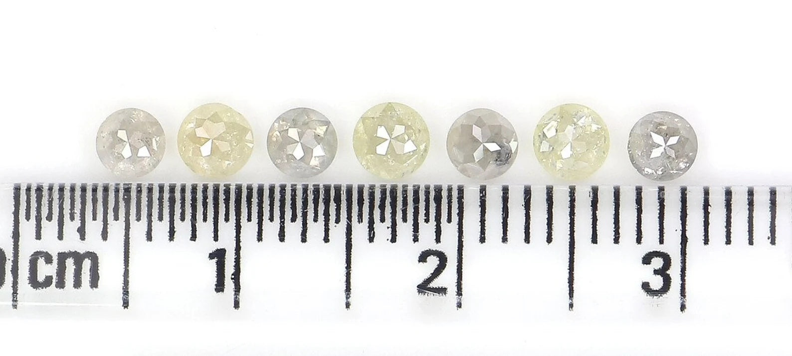 1.28 CT Natural Loose Round Diamond Yellow Grey Diamond Natural Loose Diamond 4.45 MM Round Rose Cut Diamond Round Shape Diamond NQ2457