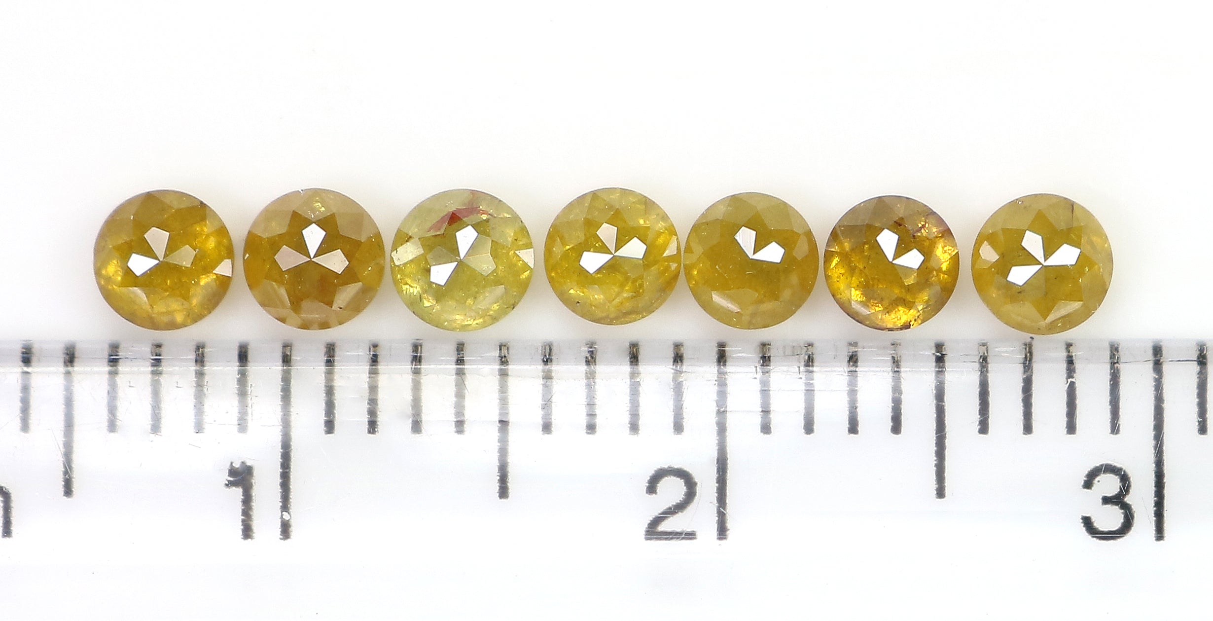 1.31 CT Natural Loose Rose Cut Diamond Yellow Color Round Shape Diamond 3.10 MM Natural Loose Diamond Brown Round Rose Cut Diamond LQ9280