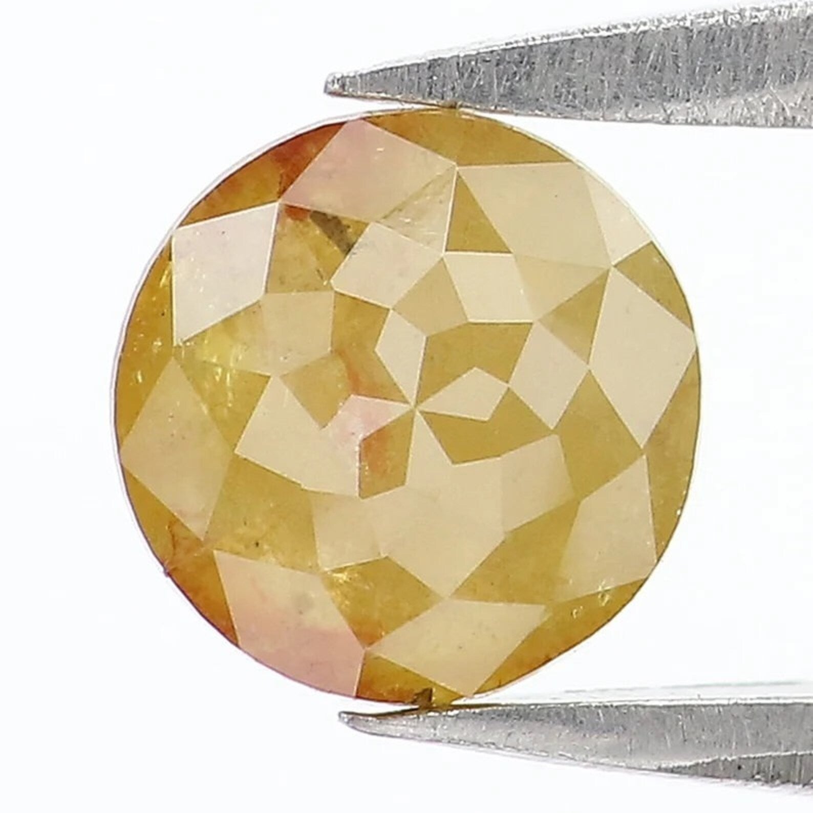 0.72 CT Natural Loose Round Shape Diamond Yellow Color Round Diamond 5.50 MM Natural Diamond Yellow Color Round Rose Cut Diamond NQ1112