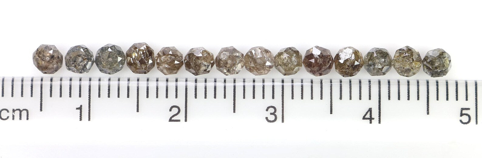 2.49 CT Natural Loose Bead Shape Diamond Brown Color Bead Diamond 2.90 MM Natural Loose Diamond Brown Color Bead Rose Cut Diamond NQ1741