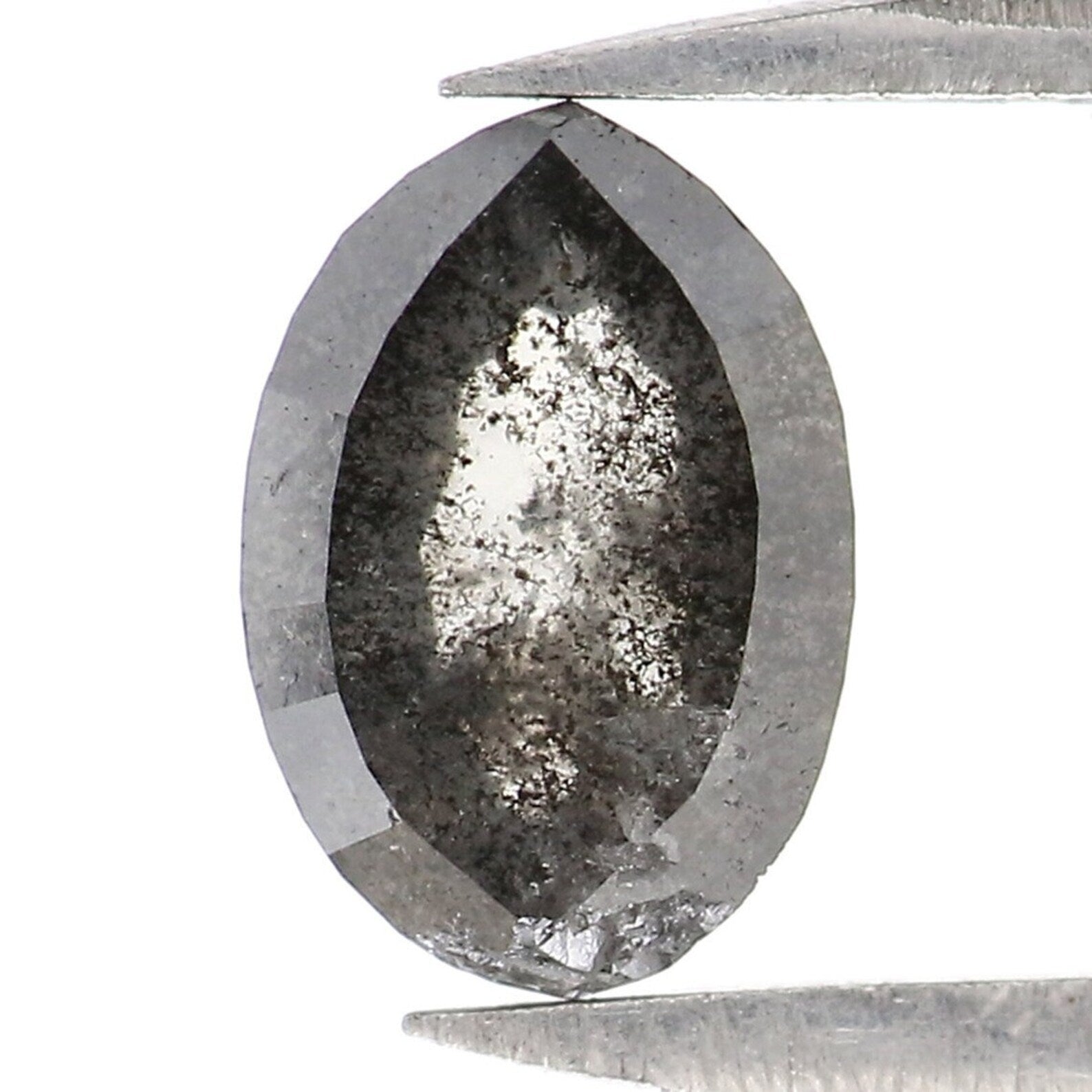 0.55 CT Natural Loose Marquise Diamond Salt And Pepper Marquise Diamond 6.30 MM Natural Black Grey Color Marquise Rose Cut Diamond NQ8832