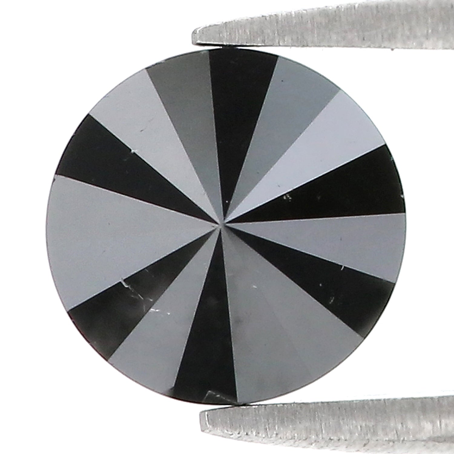 2.98 Ct Natural Loose Round Shape Diamond Black Color Round Cut Diamond 8.15 MM Natural Black Diamond Round Brilliant Cut Diamond LQ407