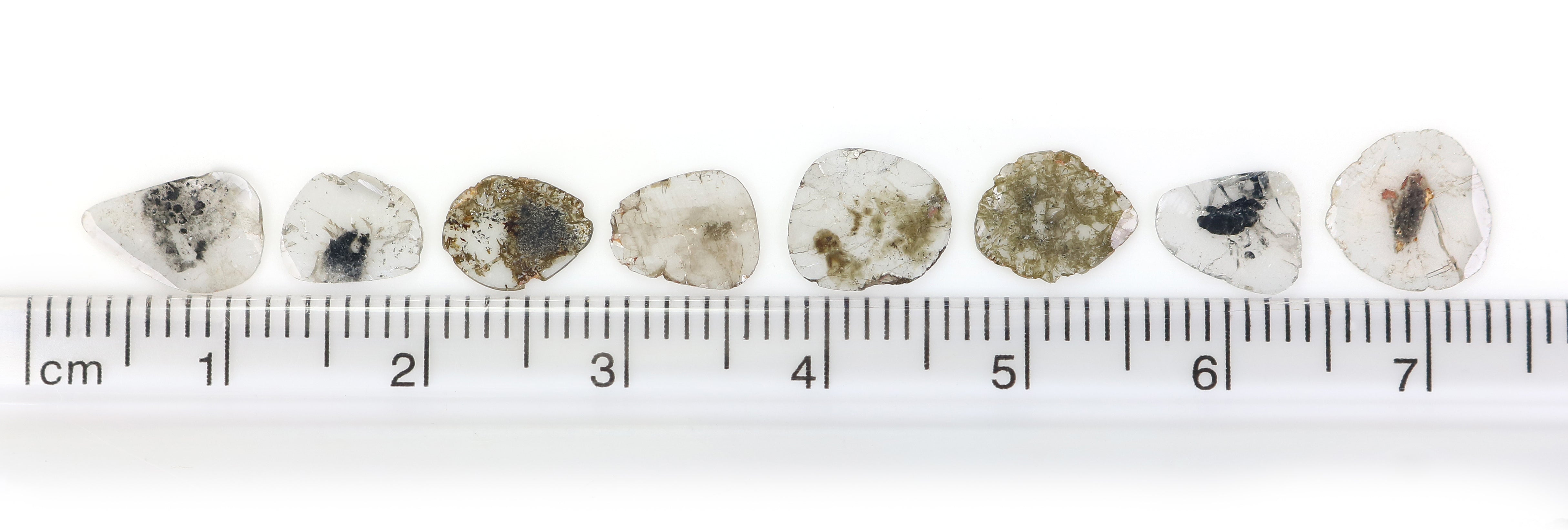 2.26 Ct Natural Loose Slice Shape Diamond Salt And Pepper Slice Cut Diamond 7.20 MM Natural Black Grey Diamond Irregular Cut Diamond LQ1715