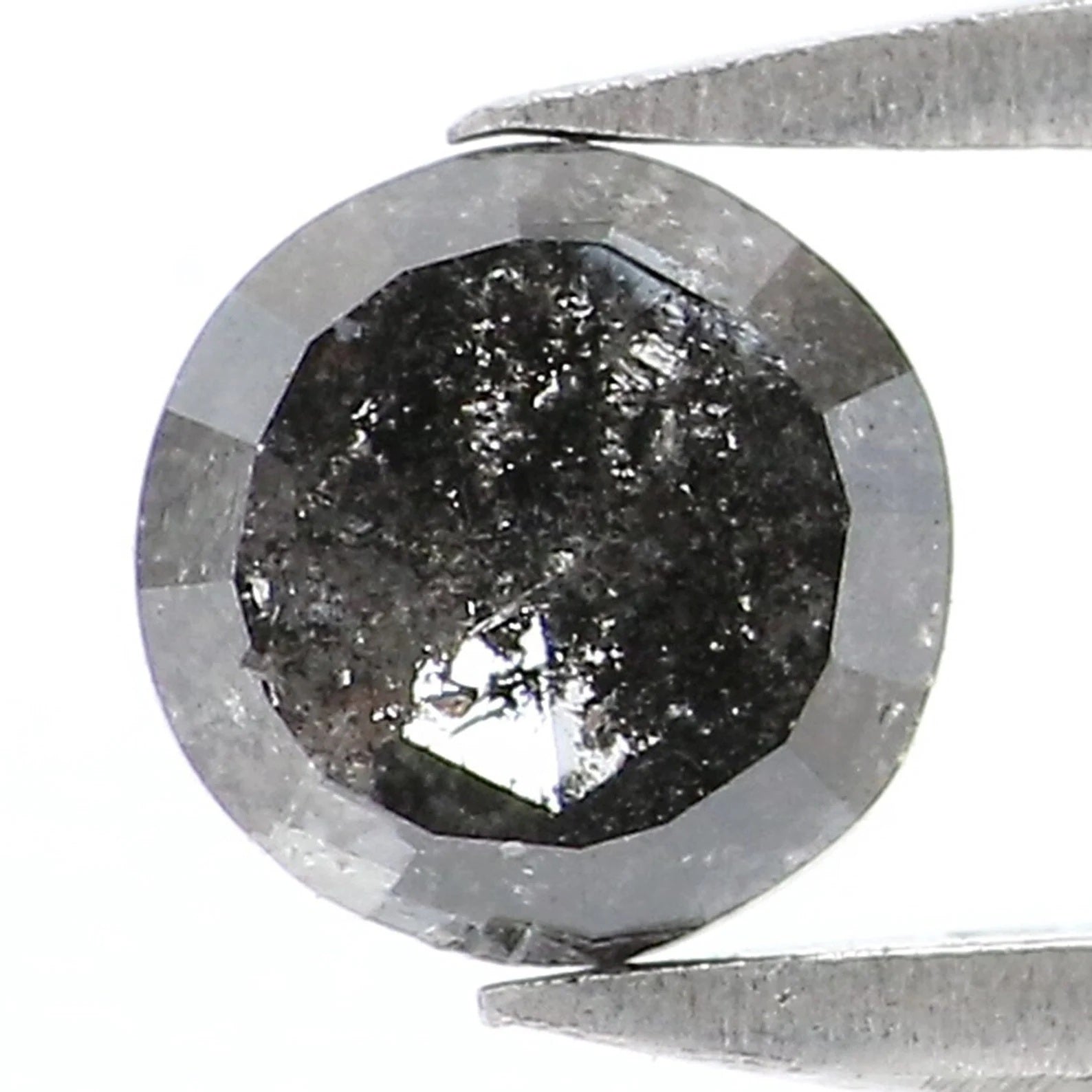 0.43 CT Natural Loose Round Rose Cut Diamond Salt And Pepper Round Diamond 4.65 MM Natural Loose Diamond Round Shape Rose Cut Diamond NQ7683