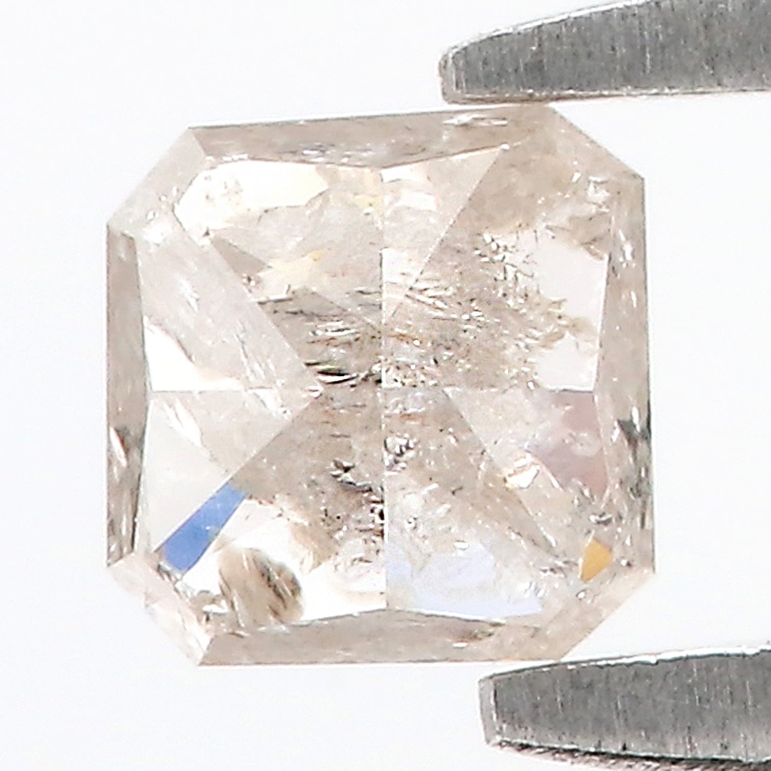 0.48 CT Natural Loose Radiant Shape Diamond Yellow Color Radiant Cut Diamond 4.00 MM Natural Grey Color Radiant Brilliant Cut Diamond LQ5963