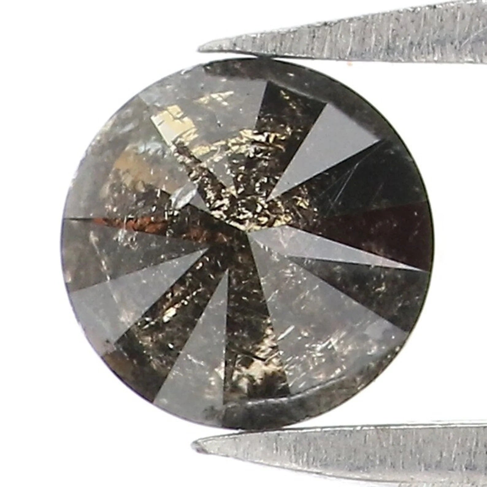 0.43 CT Natural Loose Round Shape Diamond Salt And Pepper Round Cut Diamond 4.80 MM Natural Black Color Round Brilliant Cut Diamond NQ8457