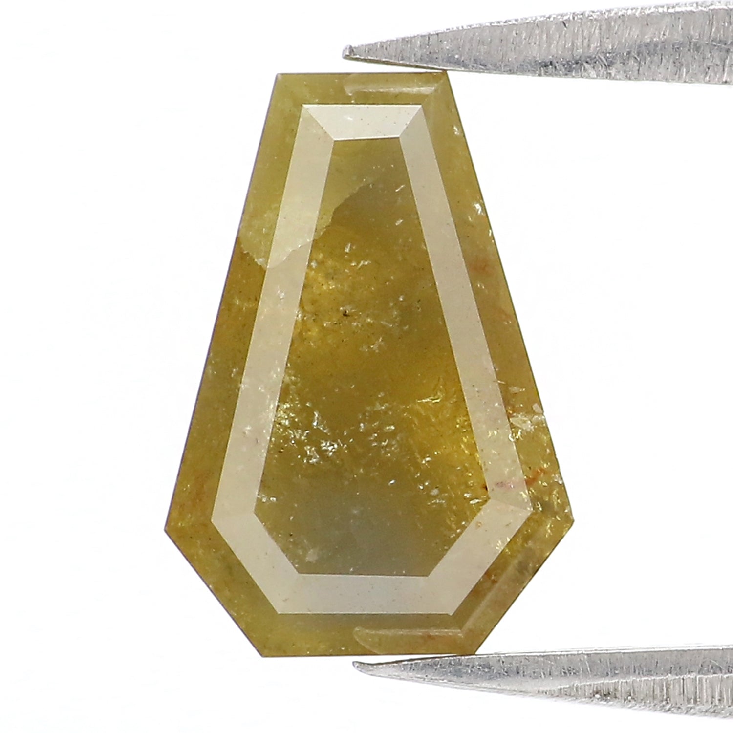 1.95 CT Natural Loose Coffin Cut Diamond Yellow Color Coffin Cut Diamond 9.50 MM Natural Loose Yellow Diamond Coffin Rose Cut Diamond QL9830