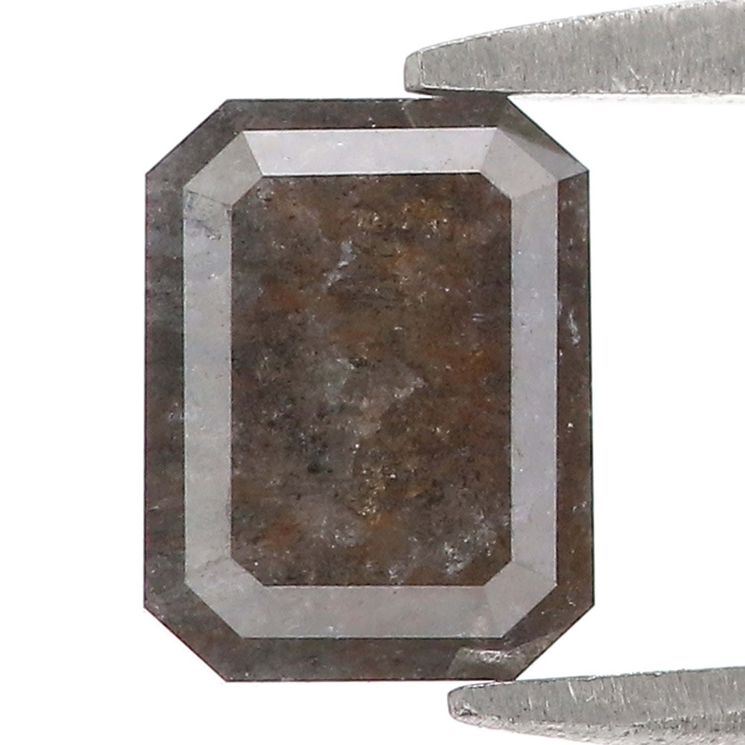 1.73 CT Natural Loose Emerald Shape Diamond Grey Color Emerald Diamond 7.50 MM Natural Brown Color Diamond Emerald Rose Cut Diamond LQ3313