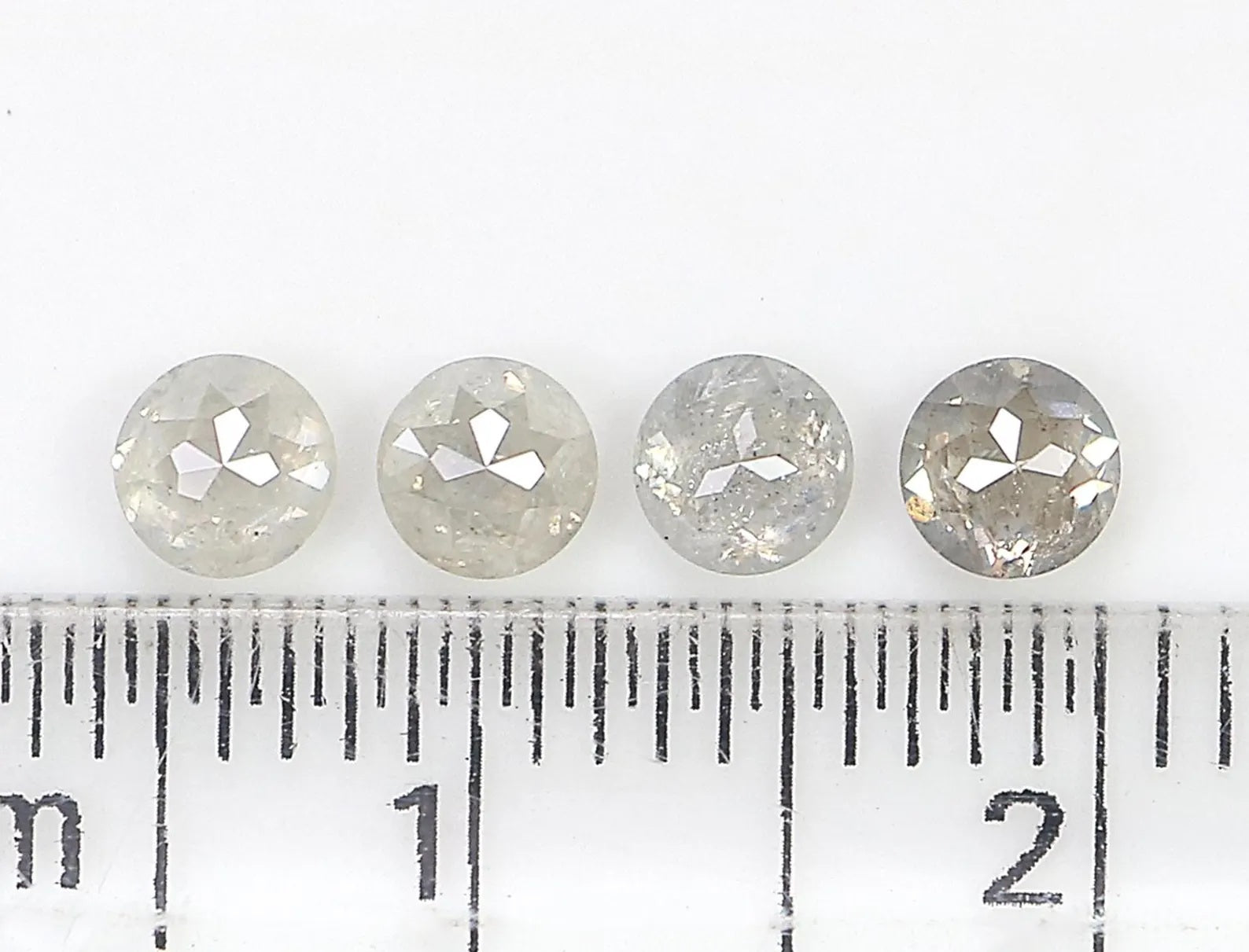 0.95 CT Natural Loose Round Rose Cut Diamond Grey Color Round Shape Diamond 3.55 MM Natural Loose Grey Color Round Rose Cut Diamond NQ2573
