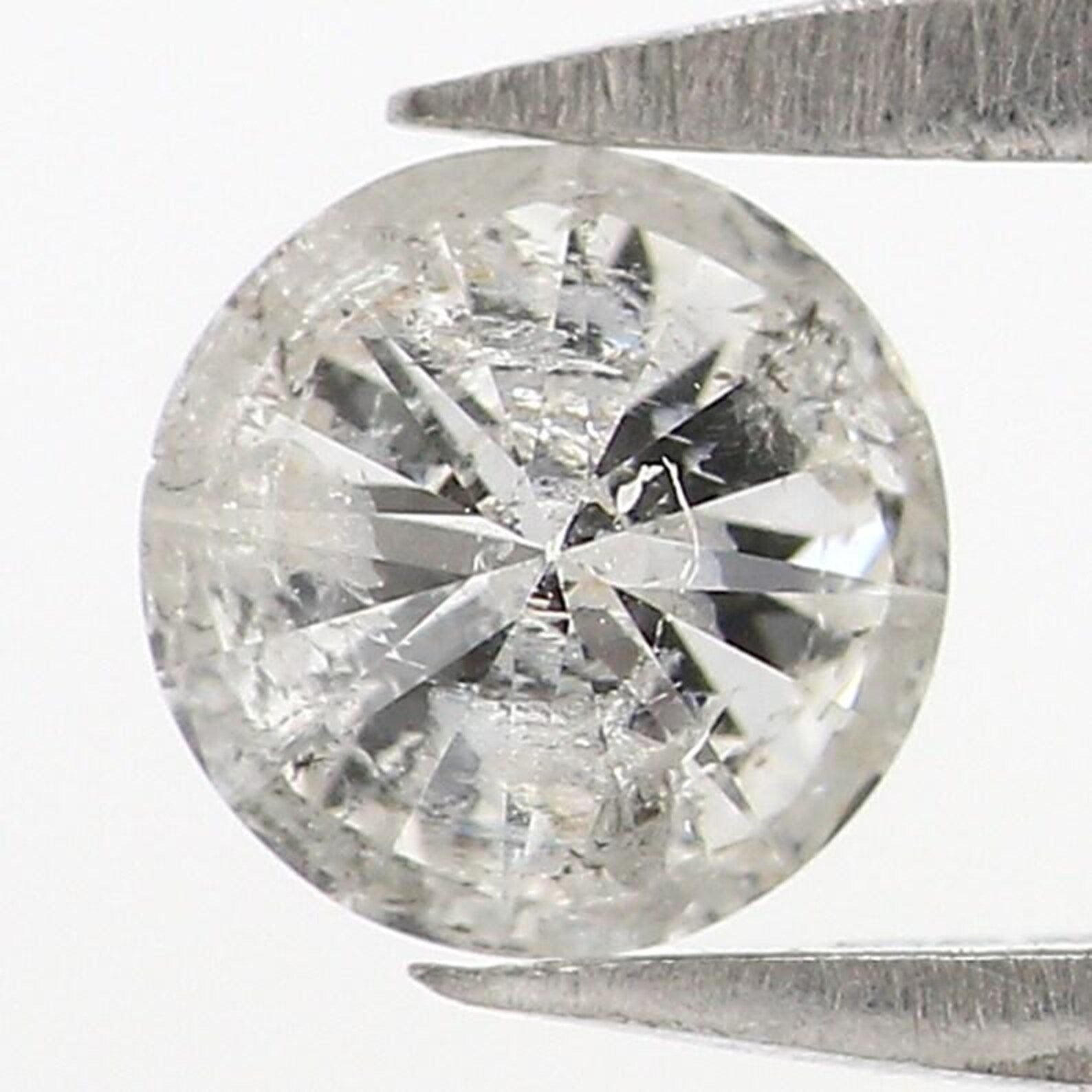 0.34 CT Natural Loose Round Shape Diamond Salt And Pepper Round Diamond 4.40 MM Natural Loose Grey Color Round Brilliant Cut Diamond NQ7705