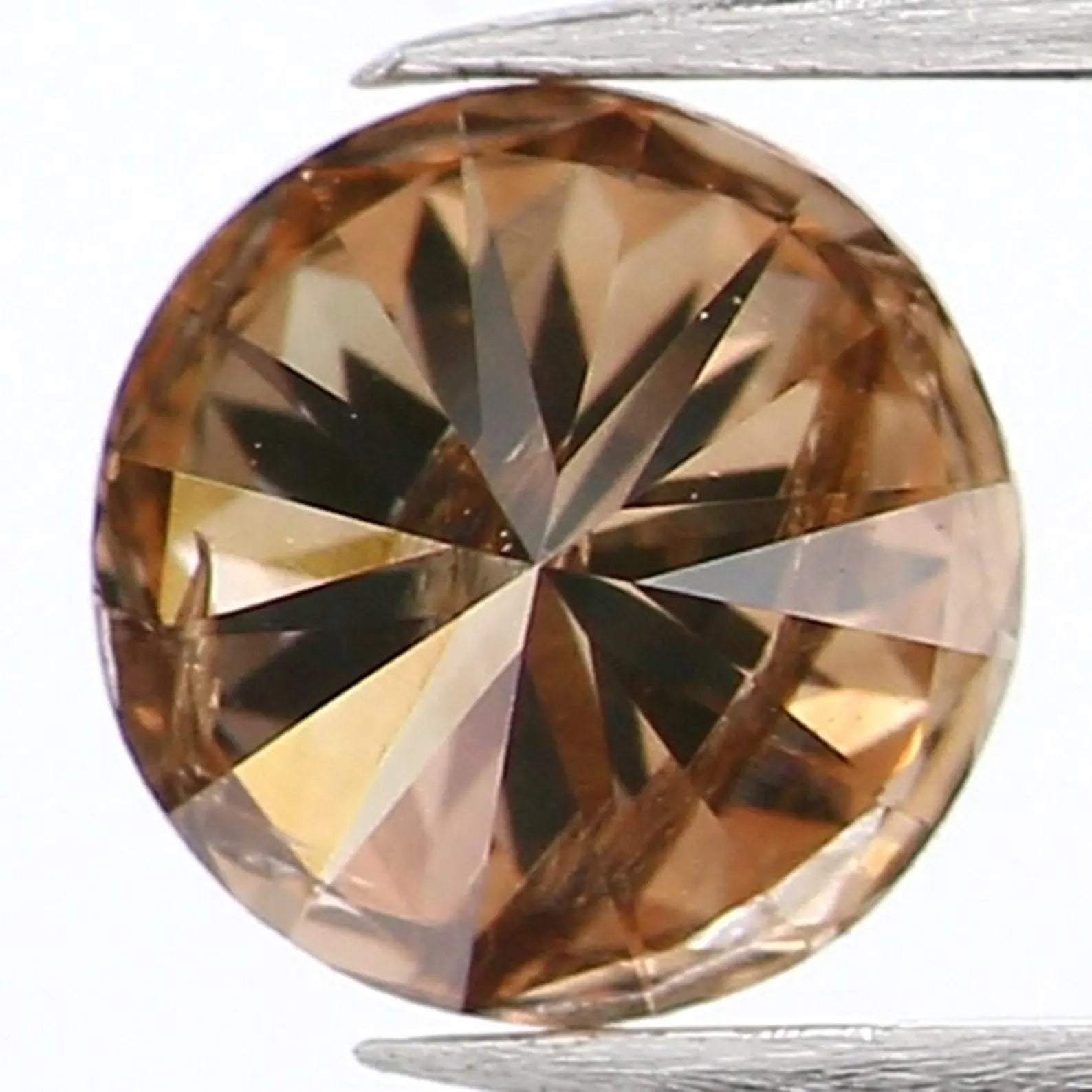 0.36 CT Natural Loose Round Shape Diamond Brown Color Round Cut Diamond 4.55 MM Natural Loose Brown Color Round Brilliant Cut Diamond NQ1080