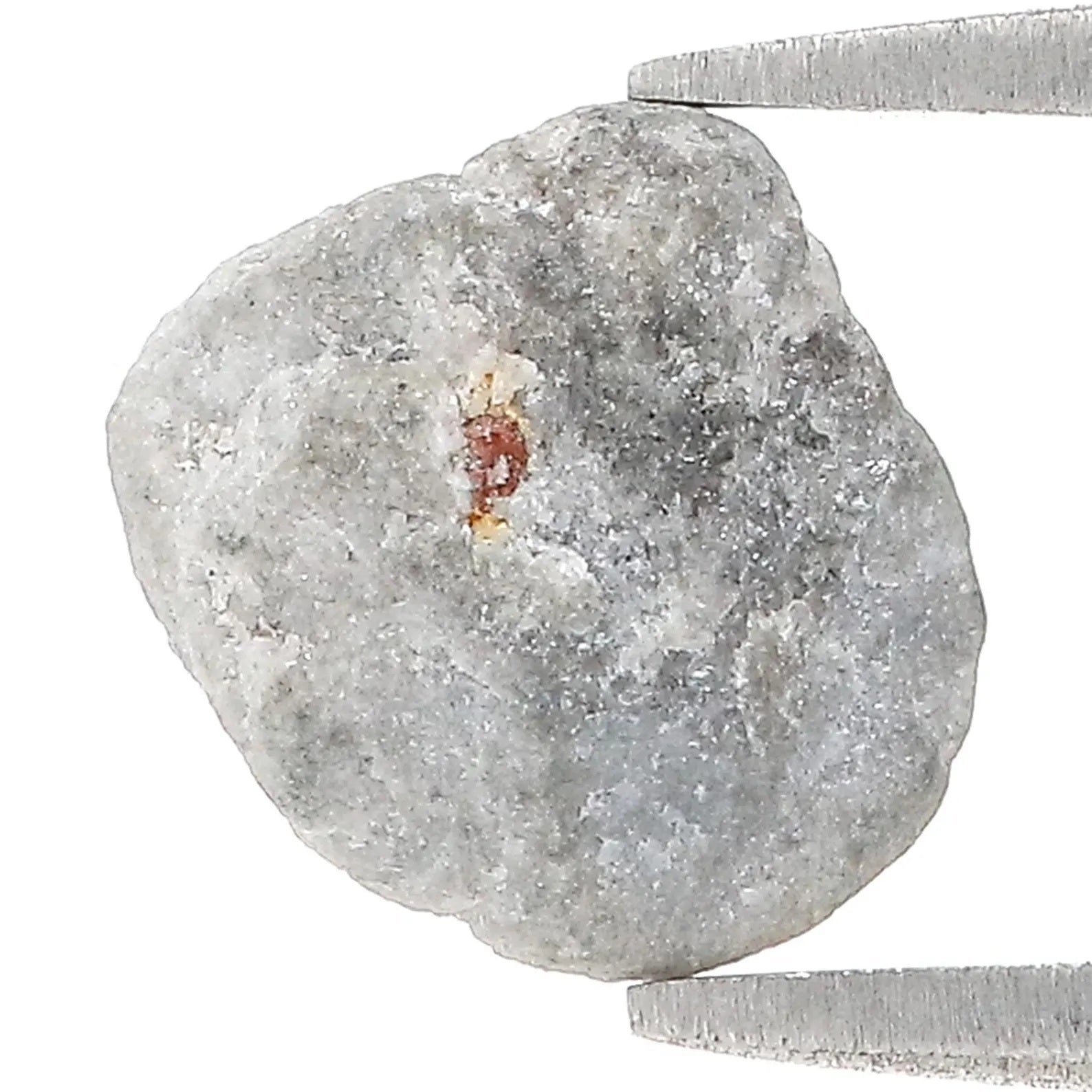 2.68 CT Natural Loose Rough Shape Diamond Grey Color Rough Uncut Diamond 9.30 MM Natural Grey Color Rough Irregular Cut Diamond NQ2585