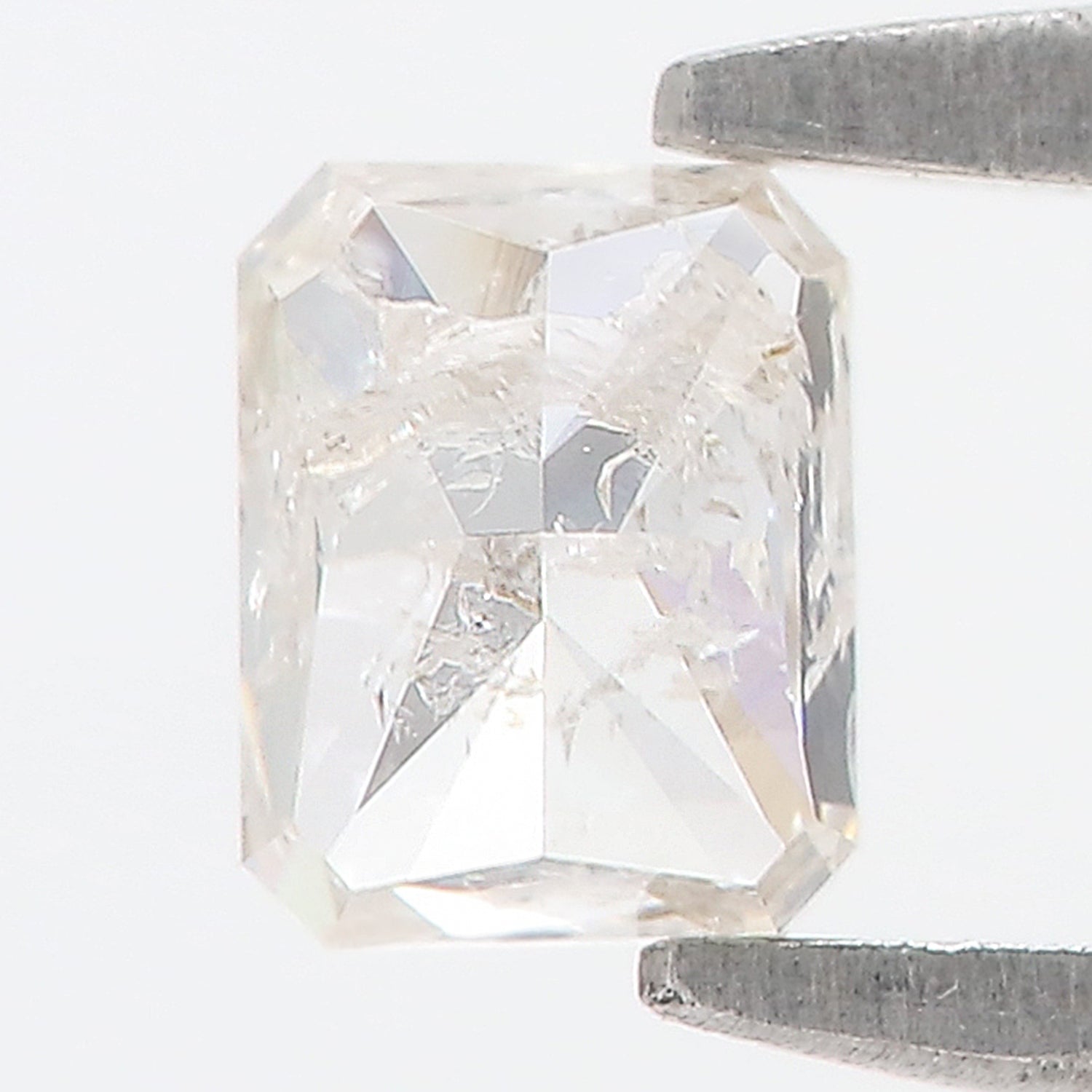 0.54 CT Natural Loose Emerald Shape Diamond Grey Color Emerald Cut Diamond 4.60 MM Natural Yellow Color Emerald Brilliant Cut Diamond LQ7413