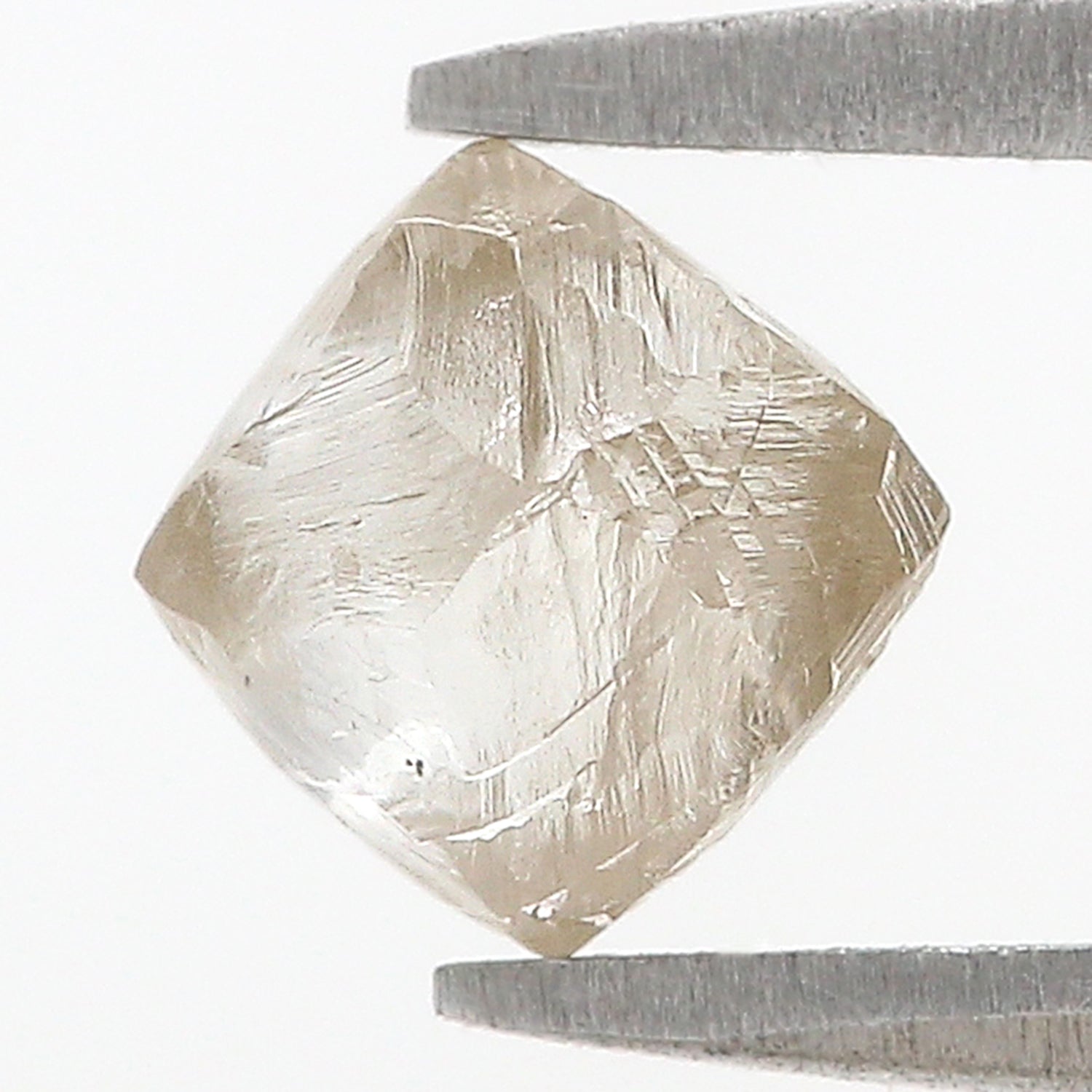 1.32 CT Natural Loose Rough Shape Diamond White-K Color Irregular Cut Diamond 6.40 MM Natural Loose White-K Color Rough UnCut Diamond L3541