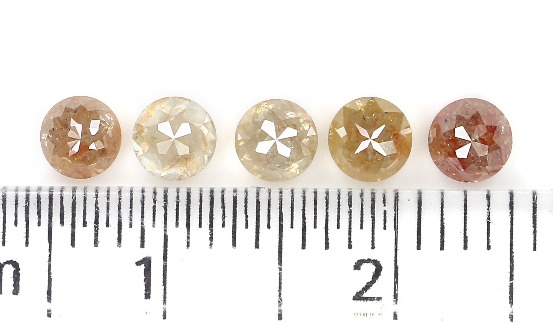 1.37 CT Natural Loose Round Rose Cut Diamond Brown Color Round Shape Diamond 3.50 MM Natural Loose Grey Color Round Rose Cut Diamond LQ1702