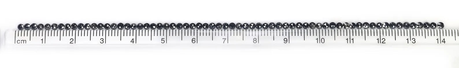 3.29 CT Natural Loose Round Shape Diamond Black Color Round Cut Diamond 2.10 MM Natural Diamond Black Color Round Rose Cut Diamond NQ1813