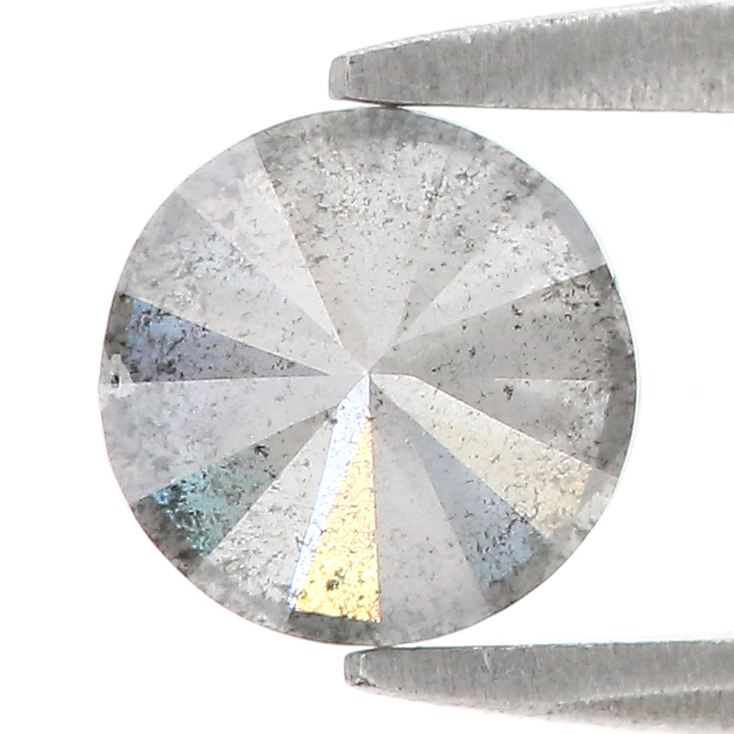 1.07 CT Natural Loose Round Shape Diamond Salt And Pepper Round Cut Diamond 6.00 MM Natural Loose Diamond Round Brilliant Cut Diamond LQ9106
