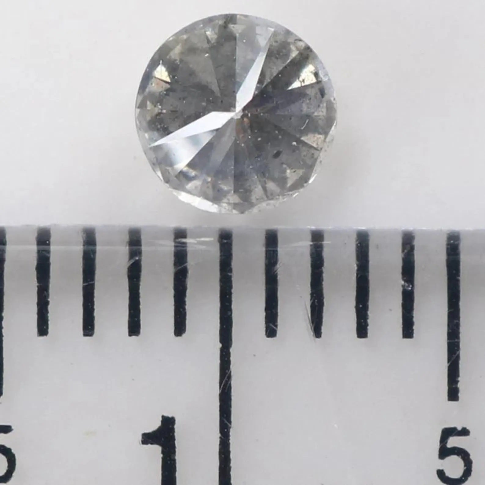 0.40 CT Natural Loose Round Shape Diamond White Color Round Cut Diamond 4.40 MM Natural Salt And Pepper Round Brilliant Cut Diamond NQ8954