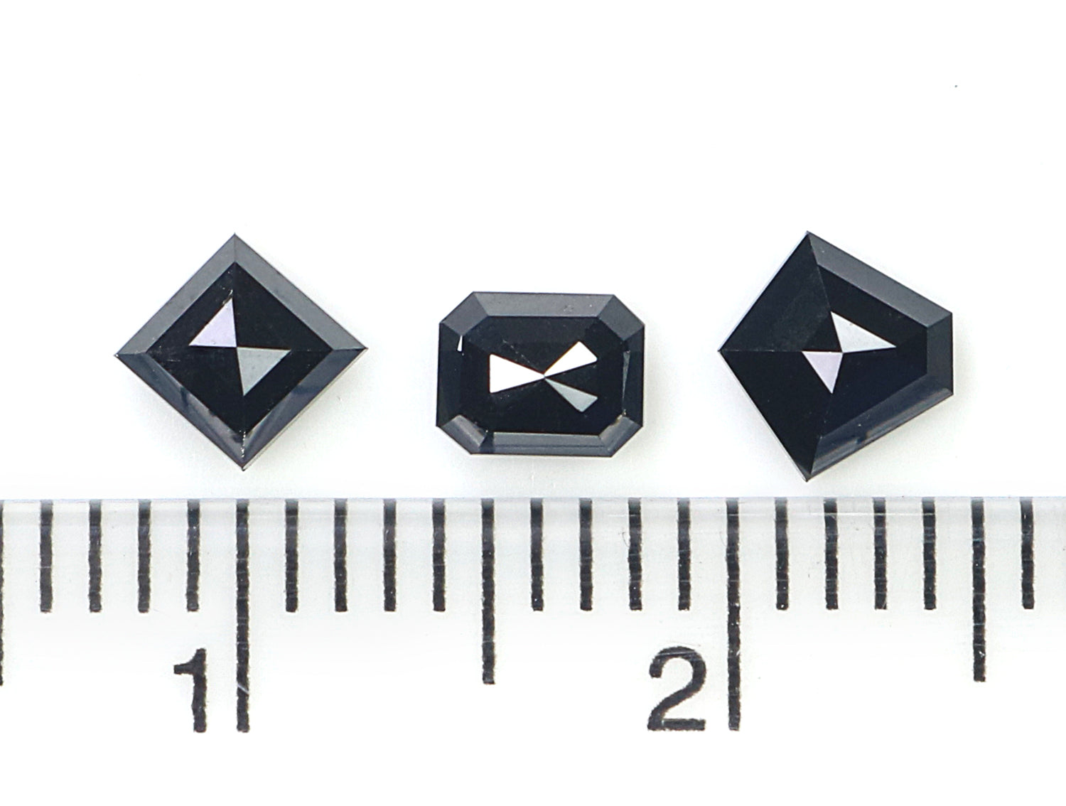 1.01 CT Natural Loose Mix Shape Diamond Black Color Mix Shape Cut Diamond 4.25 MM Natural Loose Black Color Mix Shape Rose Cut Diamond N621